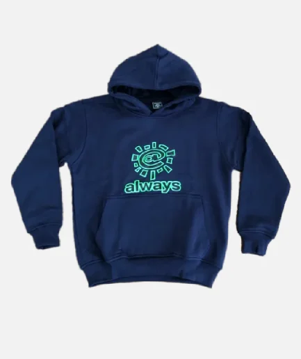 Adwysd Always Logo Hoodie Navy