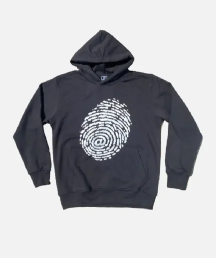 Adwysd Black Fingerprint Hoodie