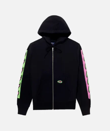 Noah X Adwysd Zip Up Hoodie Black