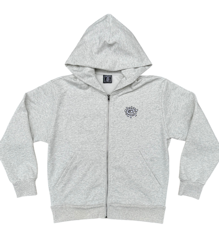 Adwysd premium zip up hoodie - grey